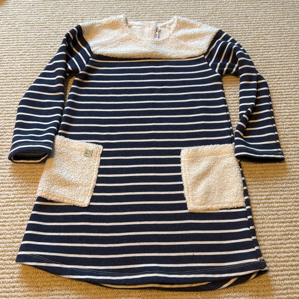 Deux Par Duex girls striped tunic/dress - size 7